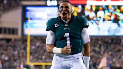 Jalen Hurts and the Philadelphia Eagles beat the Washington Football Team on Tuesday night.