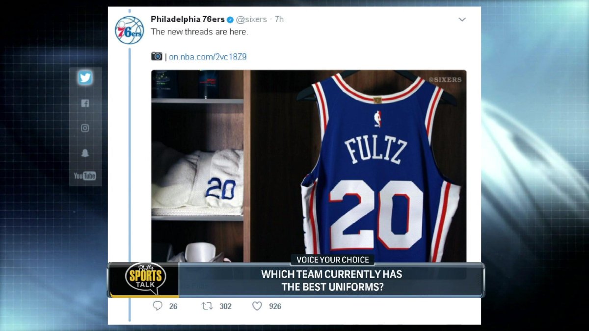 Sixers officially unveil new uniforms (PHOTOS) - NBC Sports