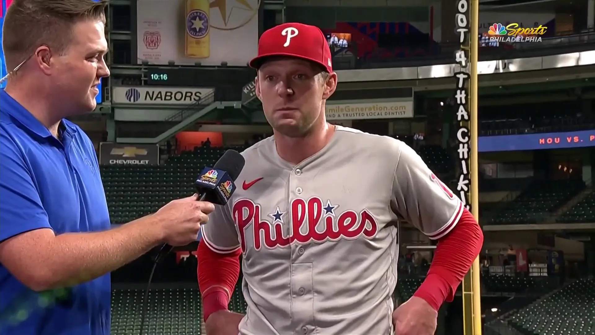 Rhys Hoskins gets emotional when talking about 2022 Phillies – NBC