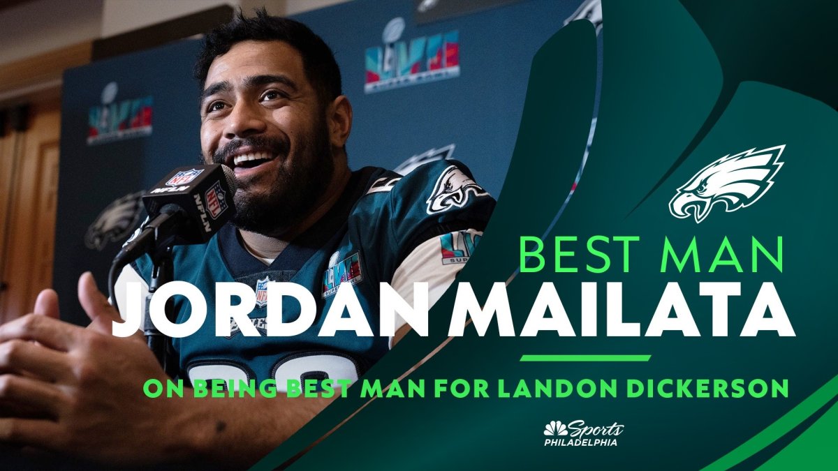 Jordan Mailata on being best man for Landon Dickerson – NBC Sports  Philadelphia