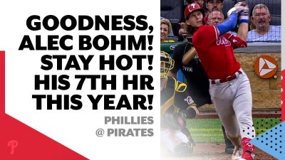 BOHM BOMB! Alec smacks one to left for a little insurance for the Phillies  – NBC Sports Philadelphia