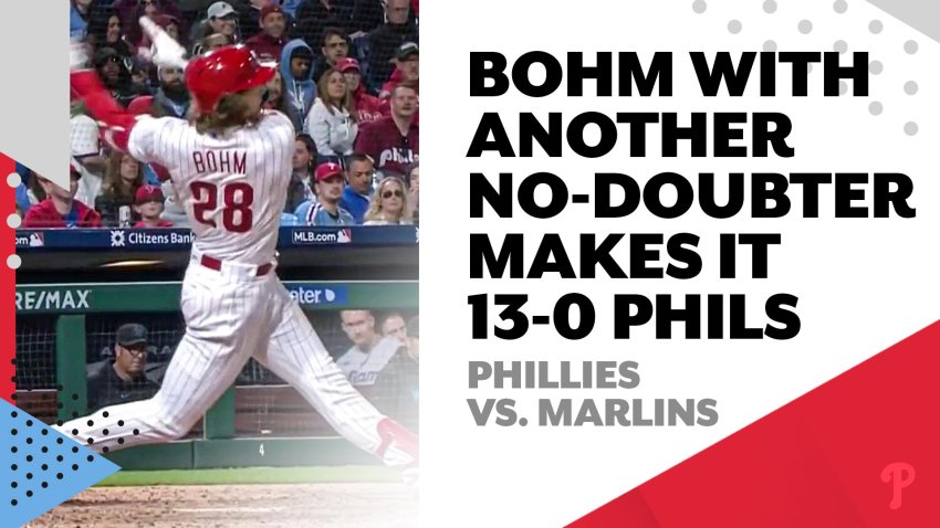 Ball goes BOHM! Another no-doubt HR makes it 13-0 Phillies