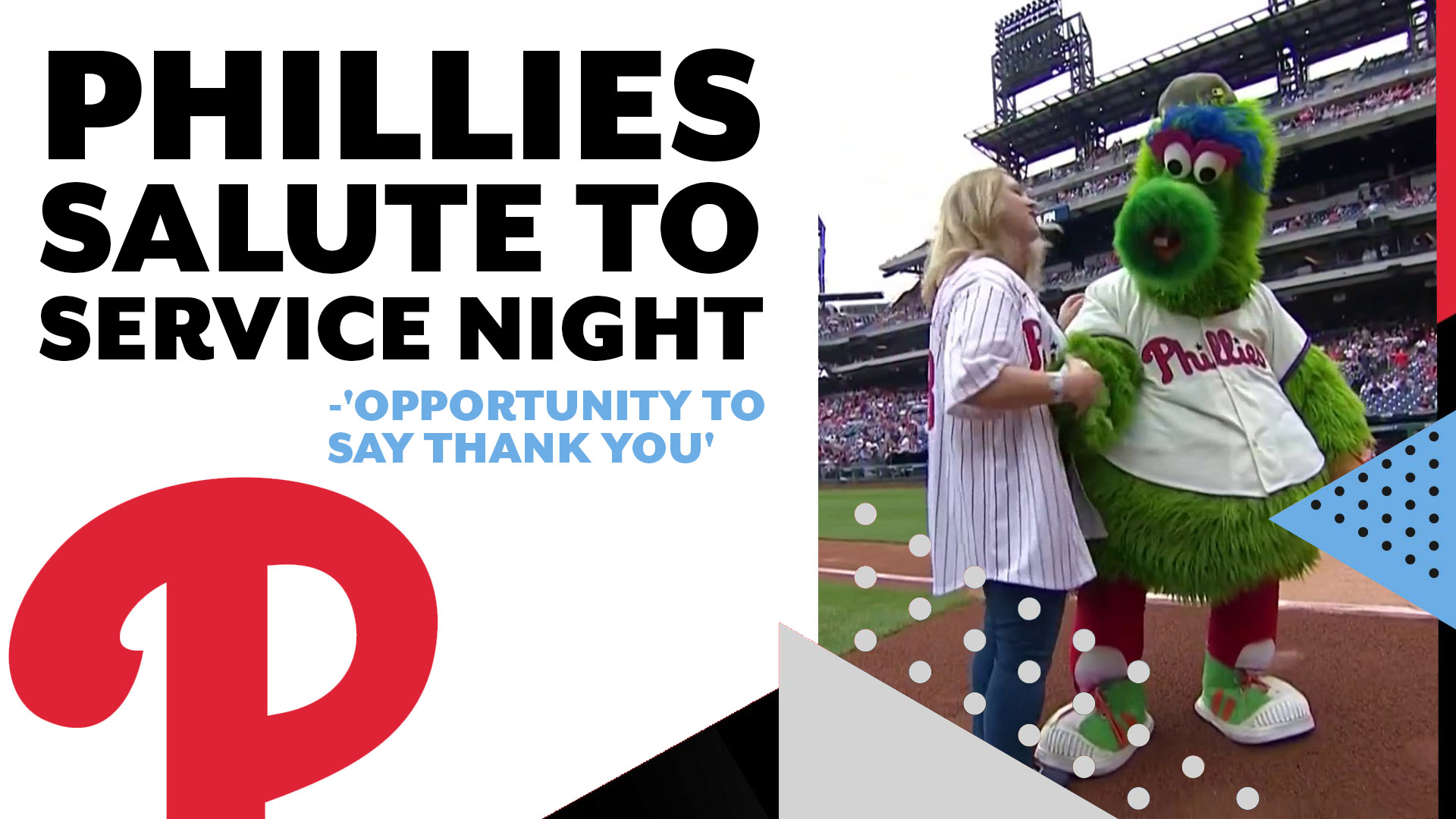 Phillies' Salute to Service Night is an 'opportunity to say thank