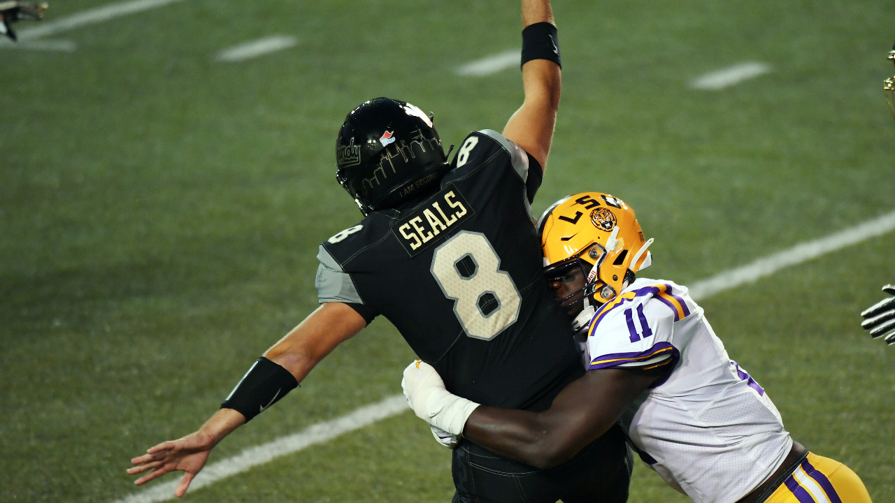 <p>Ali Gaye is a junior college transfer who spent just a year at LSU, but what he lacks in top-level competition experience he makes up with a motor and tenacity that you can expect from former JuCo players.</p>
<p>If the Eagles continue to use a 4-3 front with their new defensive coordinator, Gaye would fit well in that scheme and could potentially turn into a depth rotation piece down the line.</p>