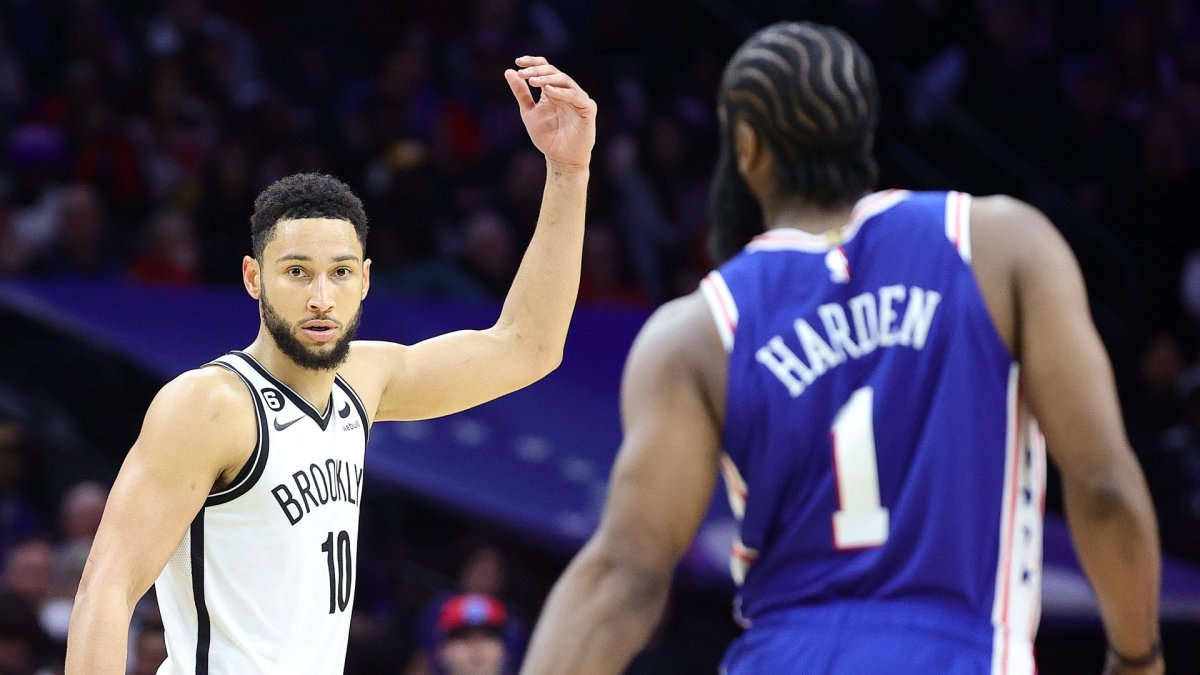 How have Ben Simmons' stats changed since his transition from the  Philadelphia 76ers to the Brooklyn Nets?