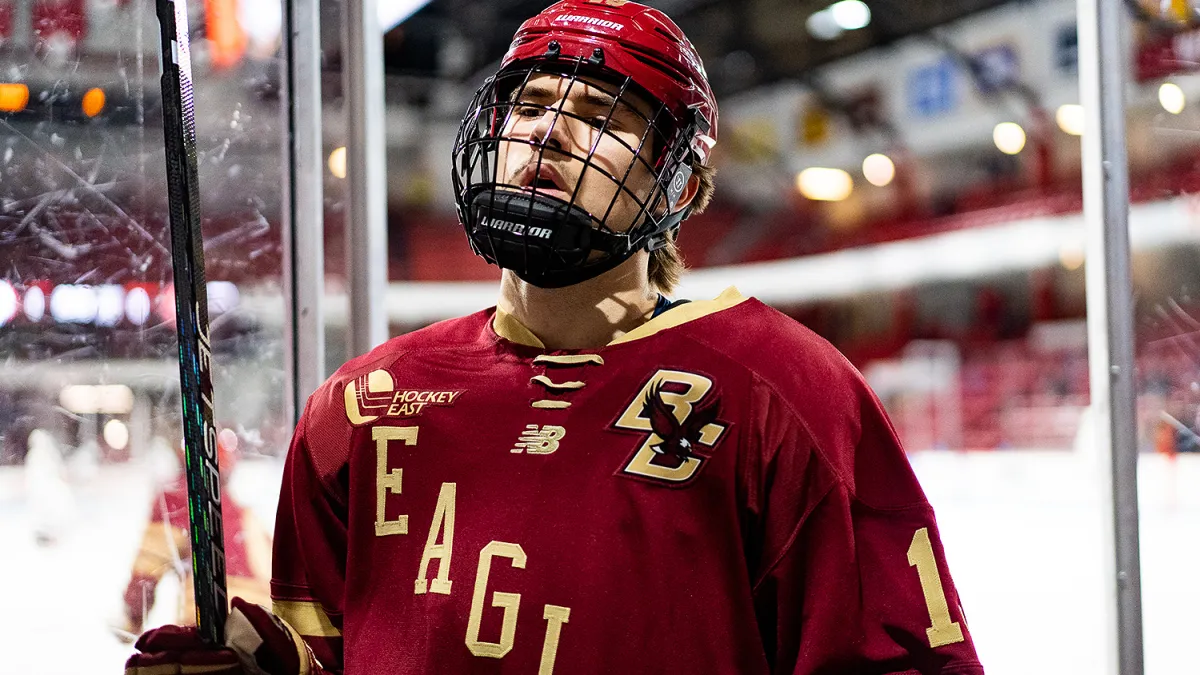 Cutter Gauthier makes a splash in his Boston College hockey debut