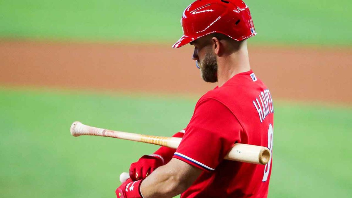 Bryce Harper discusses his timeline to return to DH, right field