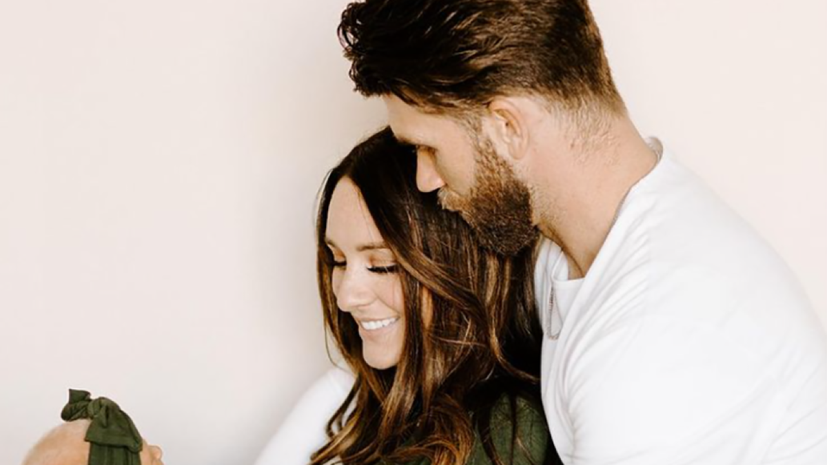 Bryce Harper and his wife Kayla are expecting a 'Philly raised