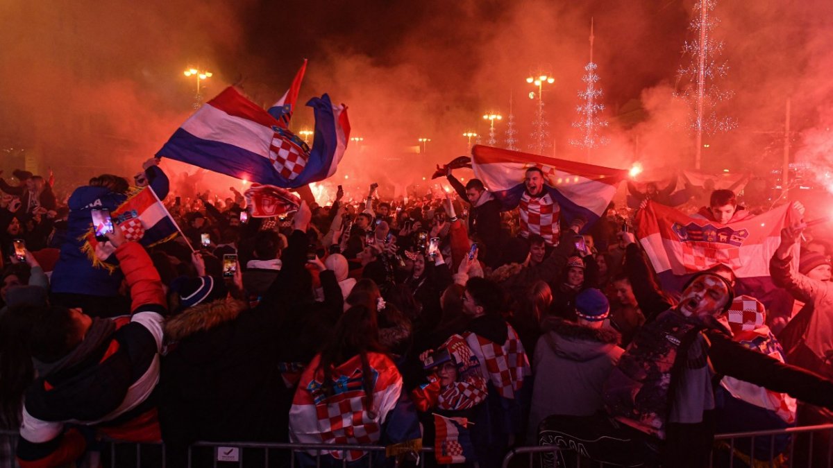 Croatians Celebrate in Zagreb After ThirdPlace World Cup Finish NBC