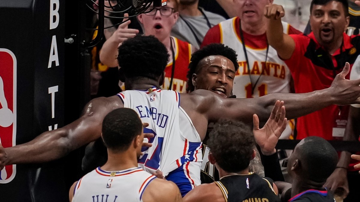 CBS Sports on X: JOHN COLLINS WITH THE POSTER ON JOEL EMBIID