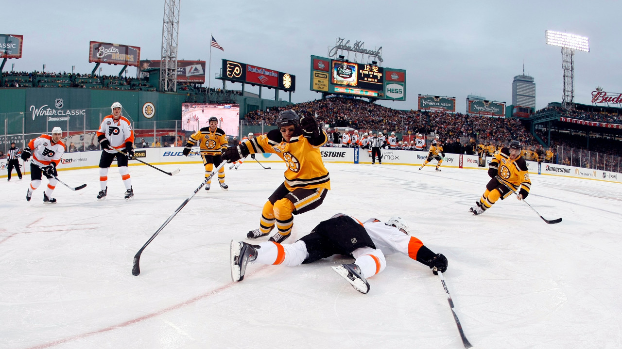 The history of the Flyers in outdoor NHL games