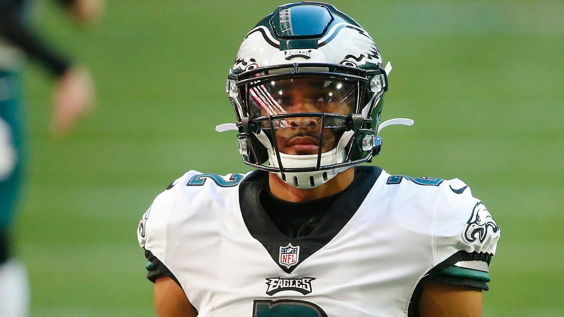<p>Hurts started the last four games of the season and had his ups and downs but showed off some of the qualities that could make him a special player. In four games as a starter, he threw five touchdowns and three interceptions but also ran for 272 yards and three more scores. If we project his stats in those four games over a full season, Hurts would have thrown for 3,676 yards and rushed for 1,088. But he also completed just 52% of his passes and clearly needs work. Still, he did enough in four games to win this award over first-round pick Jalen Reagor.</p>
