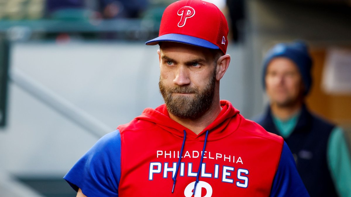 Bryce Harper discouraged by lingering injury to throwing arm – NBC Sports  Philadelphia
