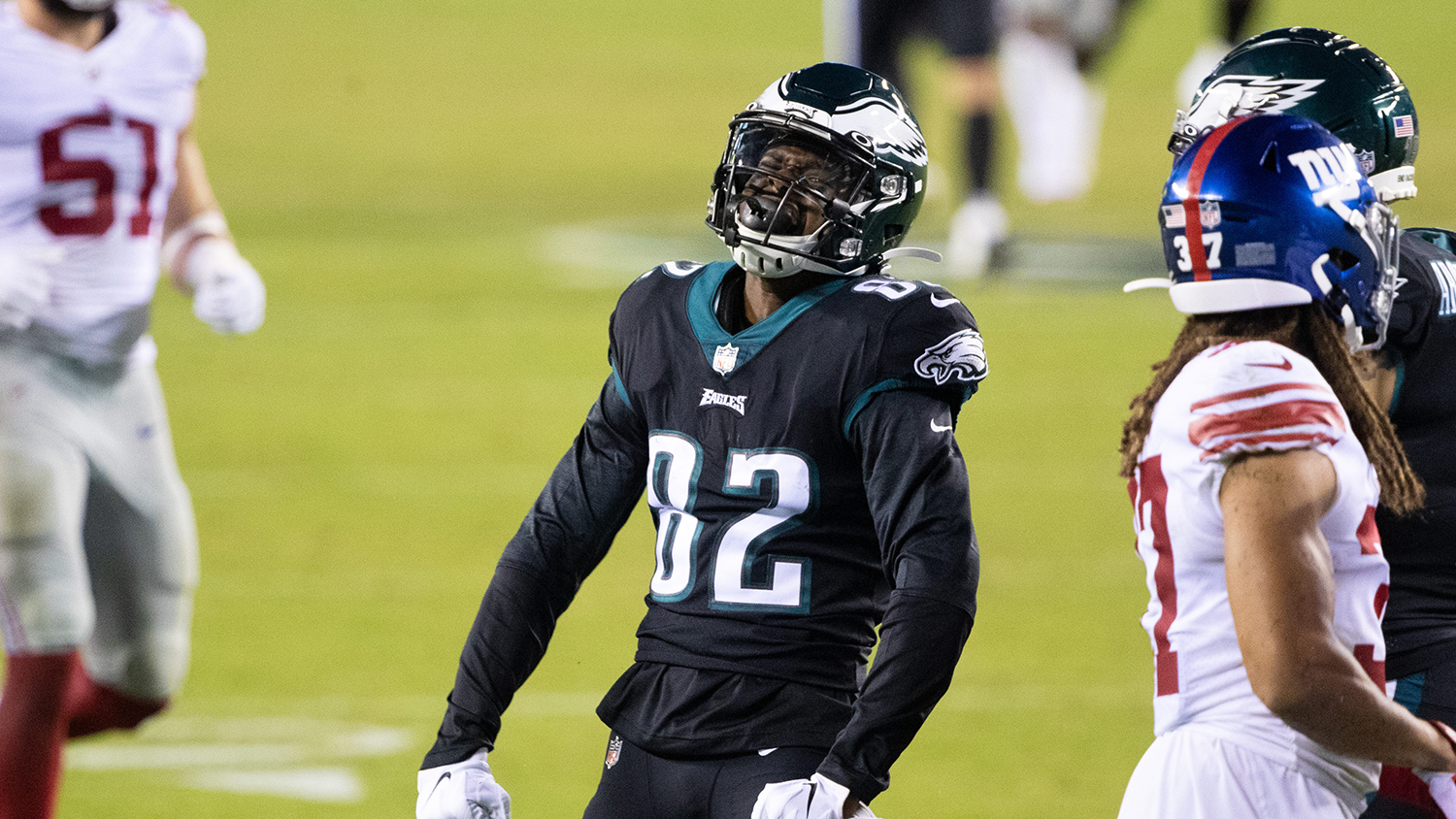 <p><strong>The Good: </strong>The Eagles had a total of four 50-yard passes in 2020 and Hightower caught two of them. He had them in back-to-back weeks — a 50-yarder against Baltimore and a 59-yarder against the Giants. And for a three-game stretch earlier in the season, Hightower led all Eagles’ receivers in snaps.</p>

<p><strong>The Bad: </strong>The production just wasn’t there. Hightower ended up with 167 receiving yards but caught just 10 passes out of 29 targets. His catch percentage of 34.5% was the worst in the NFL among players who were targeted at least 10 times. Hightower had four drops and his drop rate of 28.6% was the highest in the NFL among qualified players. He was inactive for three of the Eagles’ last four games.</p>

<p><strong>The Future: </strong>The Eagles liked Hightower enough to play him a ton early but he clearly needs a lot of work to be an NFL receiver. You just hope playing him this much early and letting him fail won’t hurt him in the long run. The Eagles don’t know what they have with Hightower but they can’t go into 2021 relying on him.</p>

<p> </p>

<p> </p>

<p> </p>

<p> </p>
