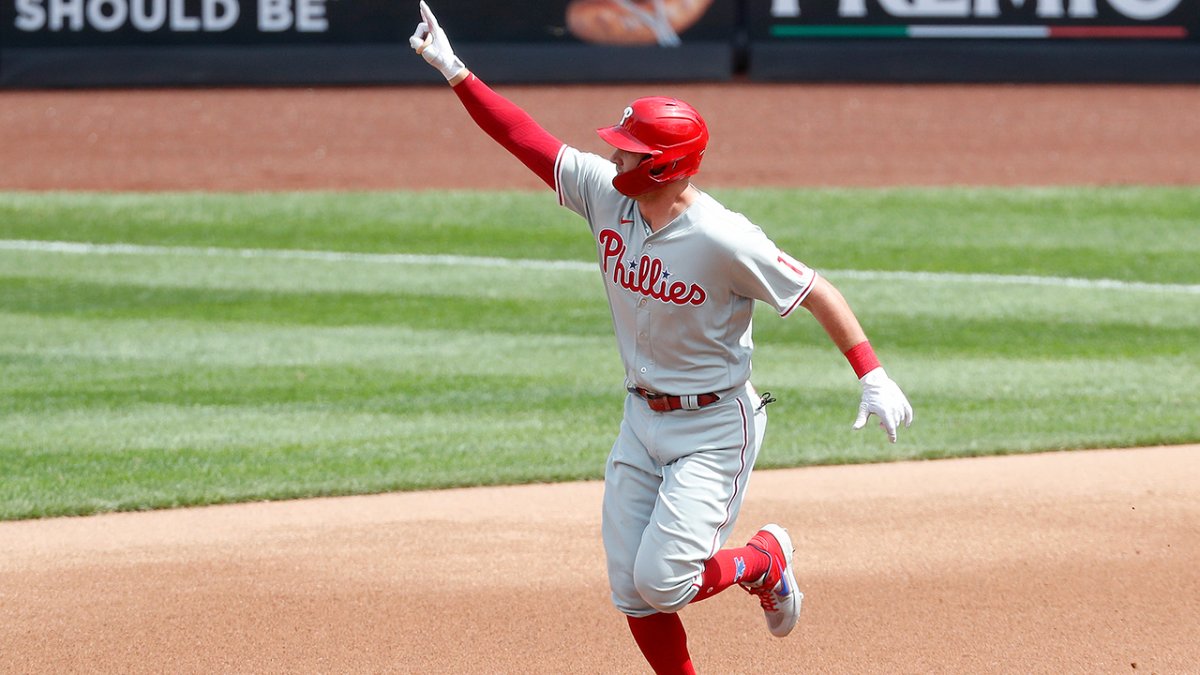 Phillies' Hoskins out for season with abdominal tear