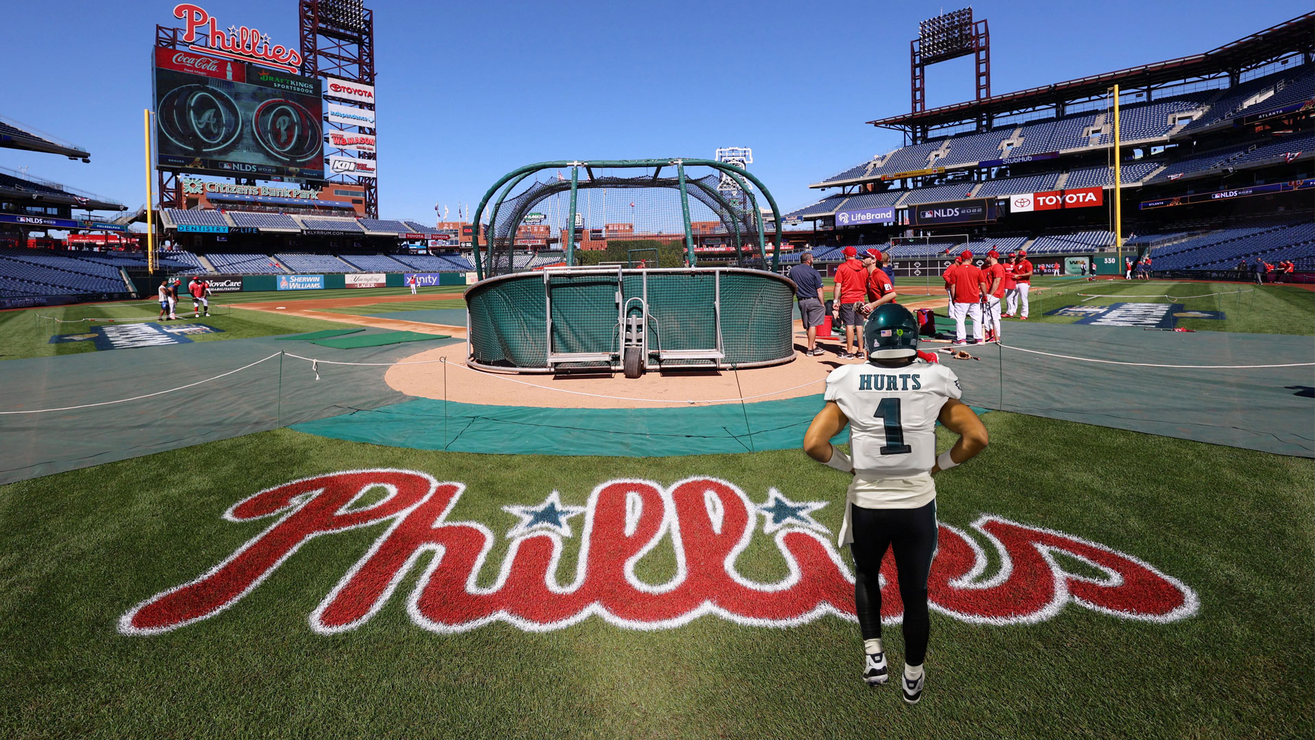 Bryce Harper and Jalen Hurts Philadelphia sport team, Phillies and