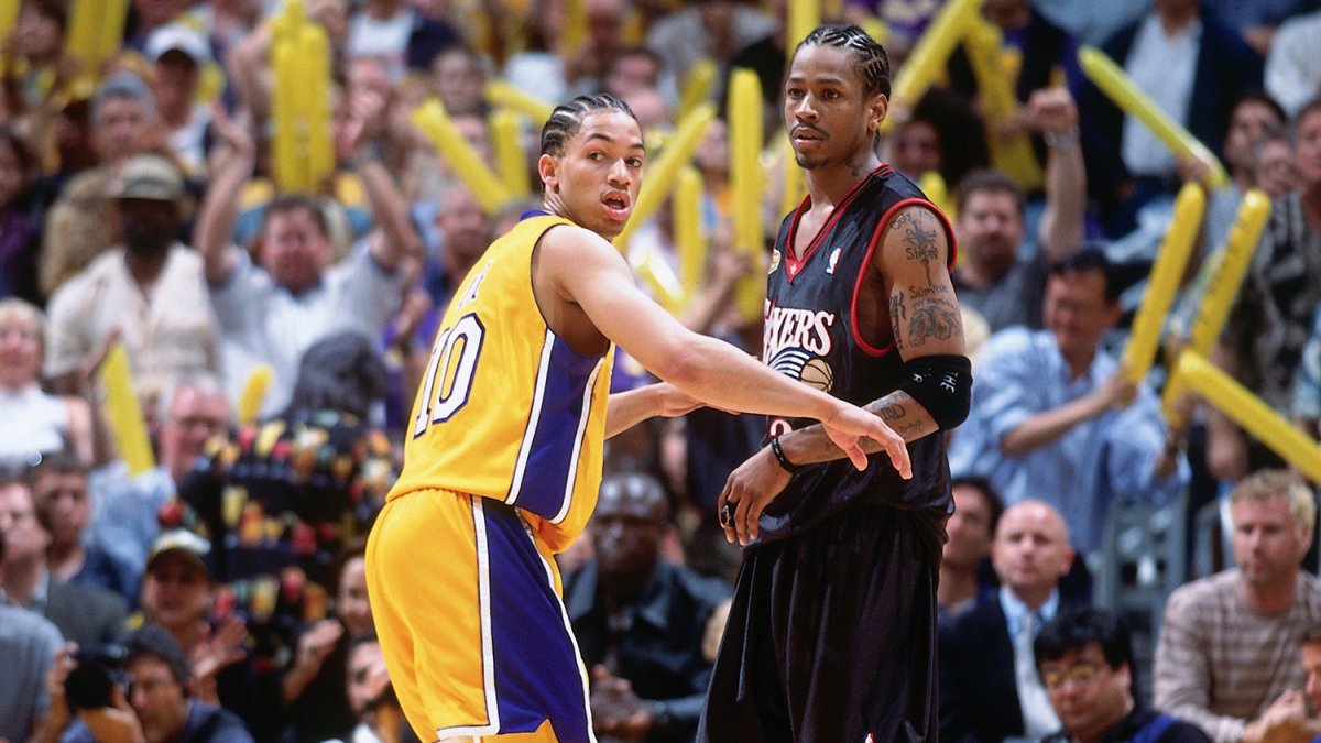 NBC Sports on X: 17 years ago today, Allen Iverson was talking