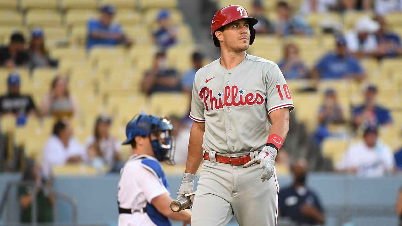 LOS ANGELES, CA - MAY 28: Philadelphia Phillies Center field Odubel Herrera  (37) looks on during a MLB game between the Philadelphia Phillies and the Los  Angeles Dodgers on Memorial Day, May