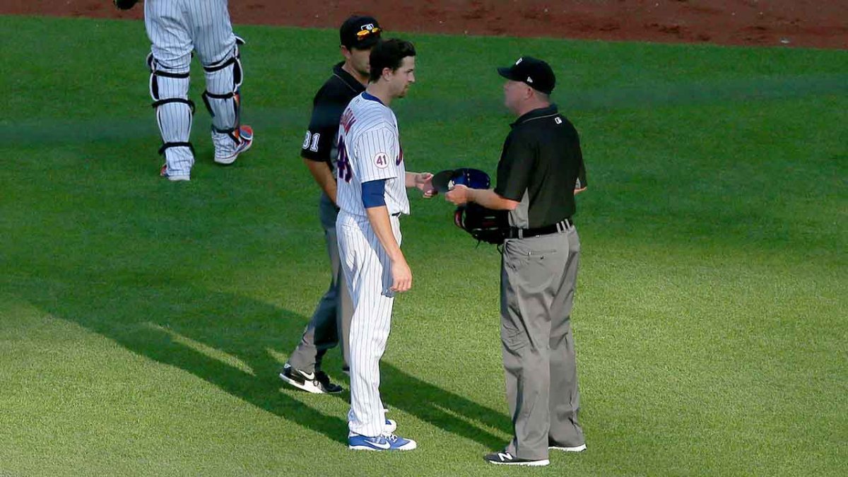 Jacob deGrom First to be Inspected by Umpires for Sticky Substances - The  New York Times