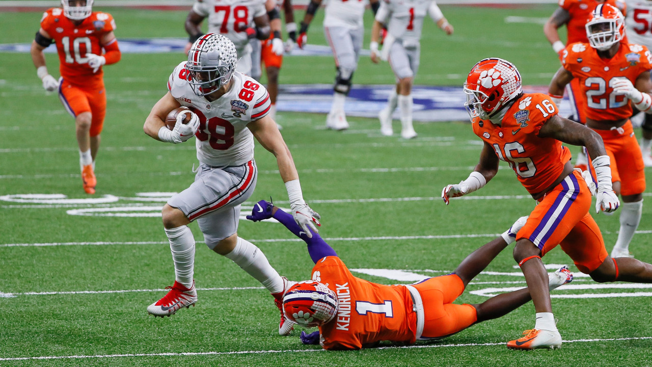 <p>Zach Ertz may be a cap casualty or traded elsewhere this offseason, necessitating a new backup tight end behind Dallas Goedert. Richard Rodgers and the like simply aren't cutting it.</p>
<p>Ruckert combined for nine touchdowns the last two seasons in just 14 games. He scored two of those against Clemson in this season's Sugar Bowl.</p>