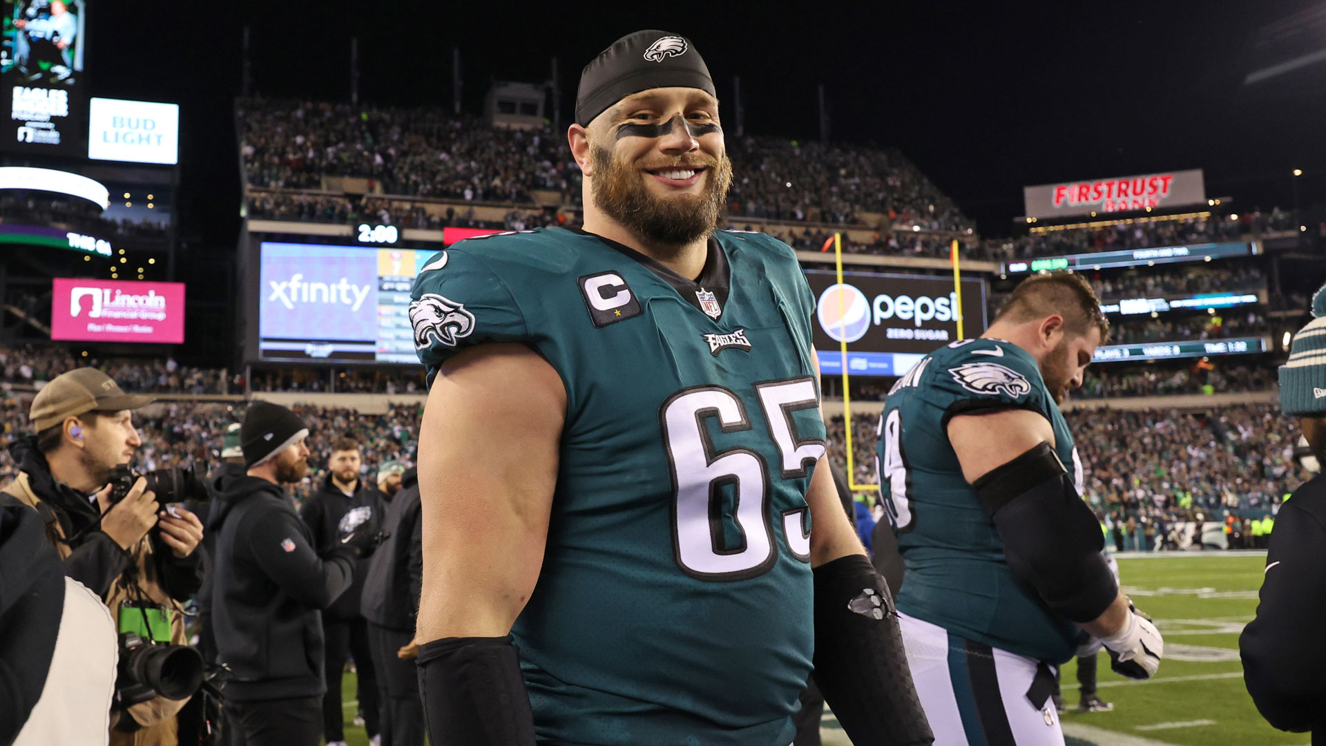 The Eagles changed their logo by adding a new wordmark