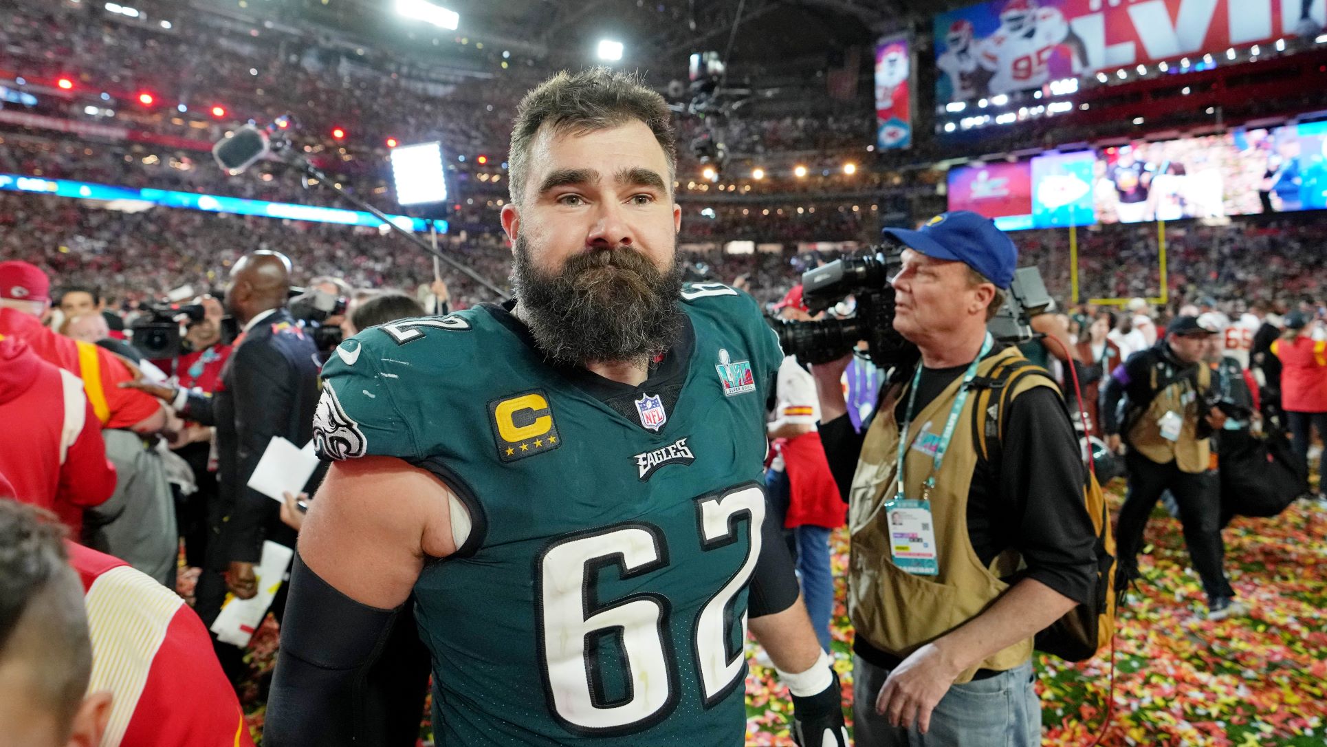 Jason Kelce 62 Philadelphia Eagles Super Bowl LVII Black Game