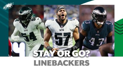 Which linebackers will be back with the Philadelphia Eagles next