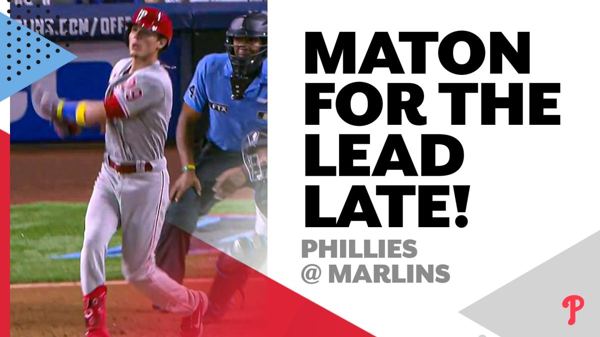 PHILS LEAD! Nick Maton takes Alcantara yard for the second time in a week –  NBC Sports Philadelphia