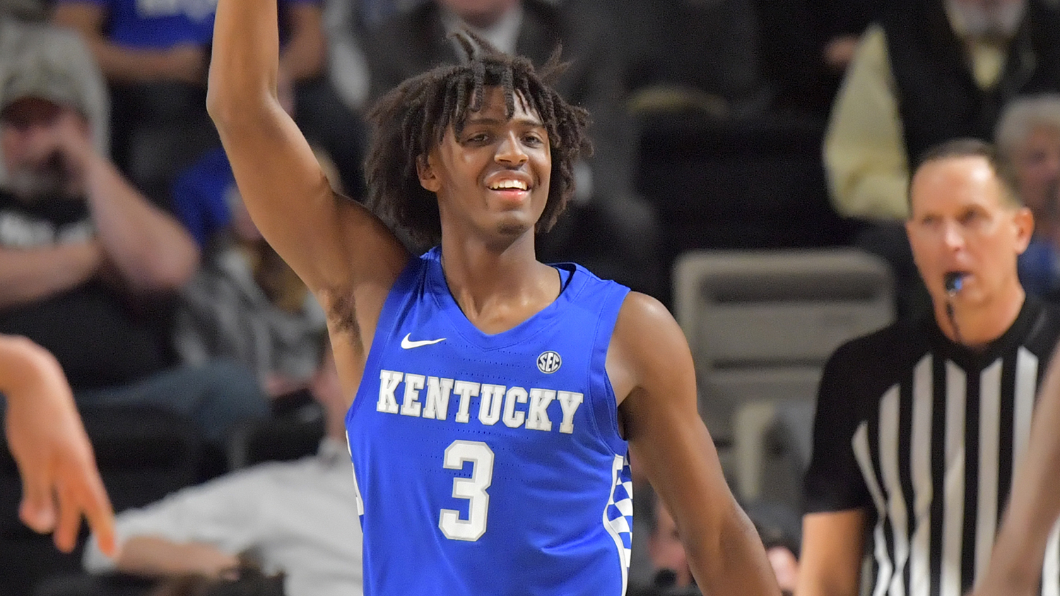 <p>Maxey’s a high-energy, charismatic 19-year-old and a strong on-ball defender. This is the same pick where the Heat took fellow Kentucky product Tyler Herro last year. </p>