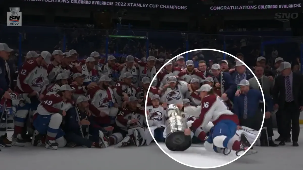 The Colorado Avalance Dented the Stanley Cup After Their Game 6