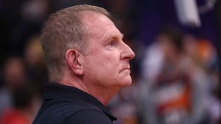 Dec 16, 2019; Phoenix, AZ, USA; Phoenix Suns owner Robert Sarver against the Portland Trail Blazers at Talking Stick Resort Arena. Mandatory Credit: Mark J. Rebilas-USA TODAY Sports