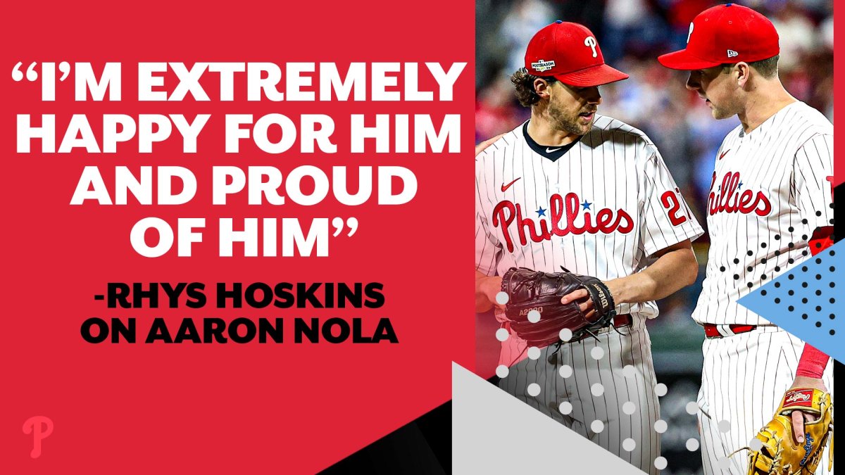 Rhys Hoskins homers as Nola, Phillies beat Braves 9-1