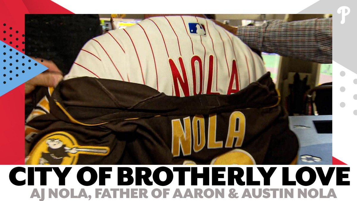 AJ Nola on watching sons Austin and Aaron Nola face off as the Padres play  the Phillies 