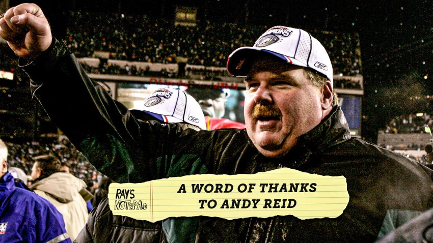 Ray's Notepad: A word of thanks to Andy Reid