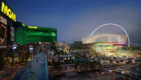 A rendering of the A’s potential ballpark in Las Vegas.