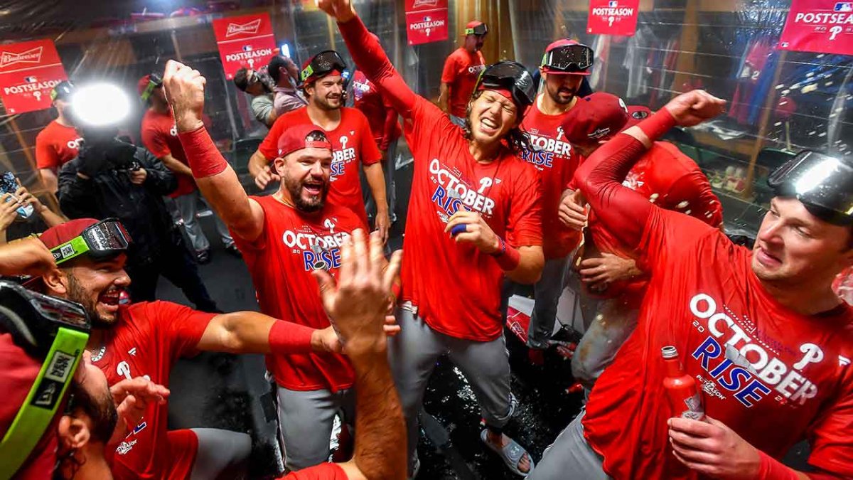 Bryce Harper, Rhys Hoskins and Phillies react to making playoffs