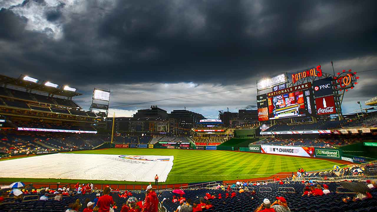 Noah Syndergaard Philadelphia Phillies Washington Nationals rain