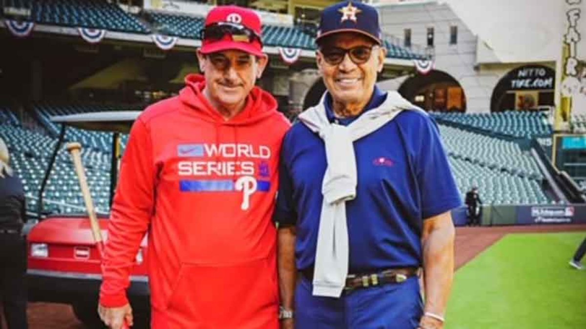 Mr. October, Reggie Jackson at the MLB game between the Houston