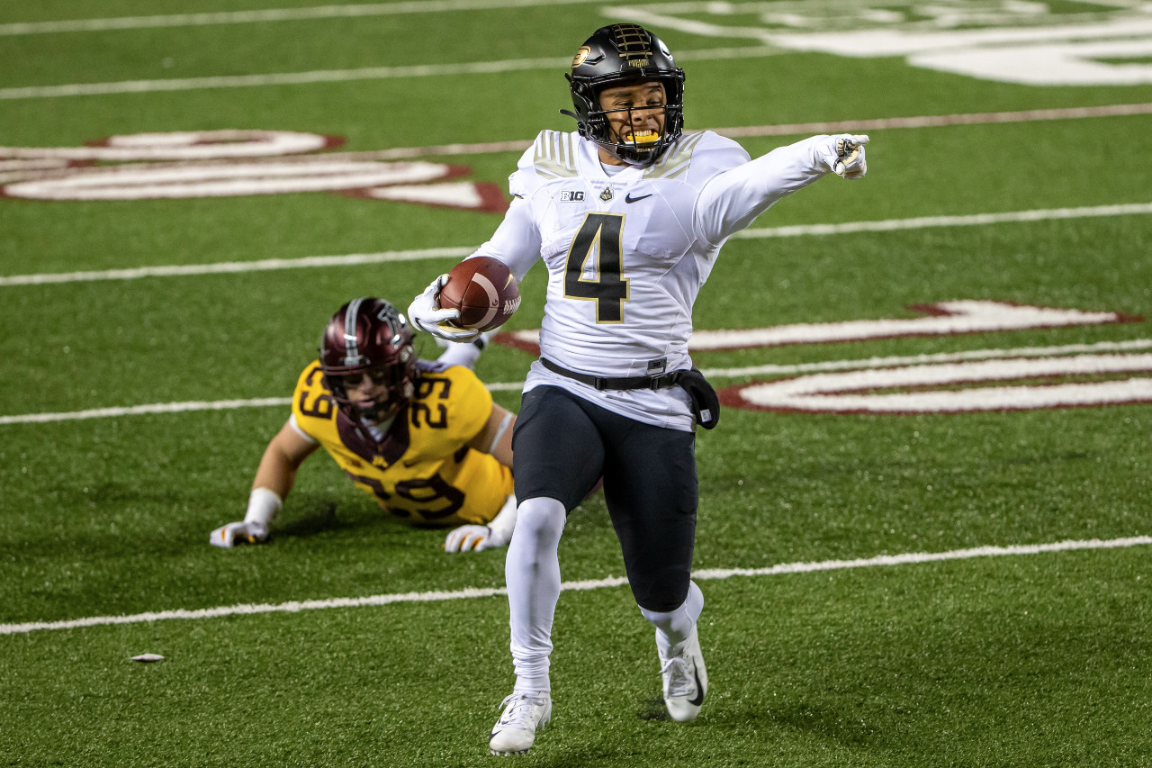 <p>Passing on a receiver in the first round necessitates taking one immediately on Day 2. Rondale Moore has battled injuries in his collegiate career, which could understandably turn off Eagles fans, but he's a multi-dimensional threat that feels closer to Tyreek Hill than whatever the Birds got out of Jalen Reagor as a rookie.</p>