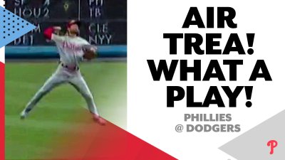 WATCH: Dodgers' Mookie Betts turns double play in first career