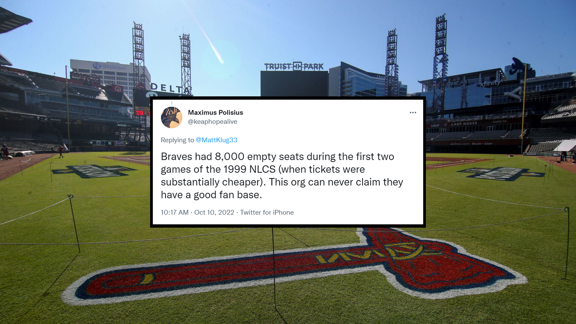 Braves release standing room only tickets for home playoff games