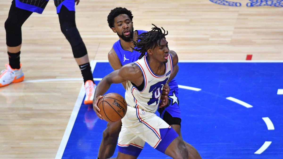 Tyrese Maxey 2021 Philadelphia 76ers Sixers Rookie Authentic