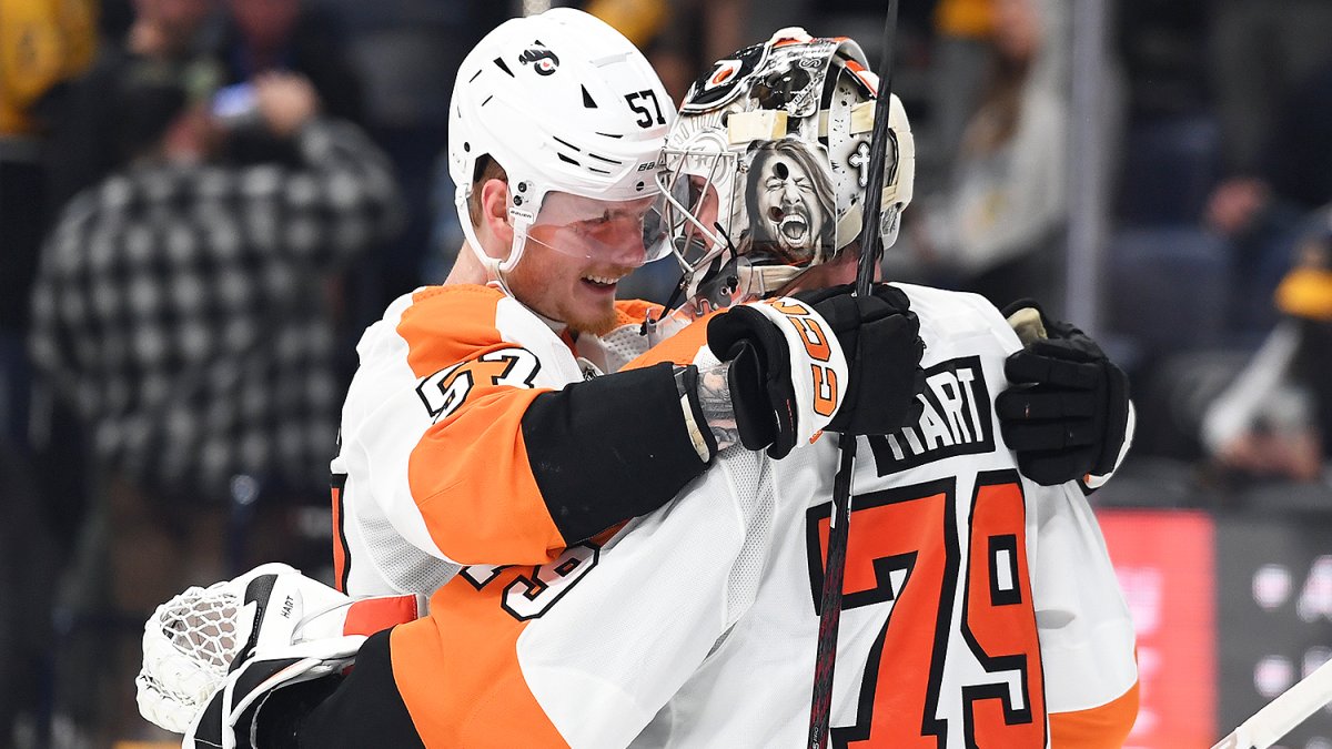 Farabee, Hart lead surprising Flyers to 4-3 win vs Panthers