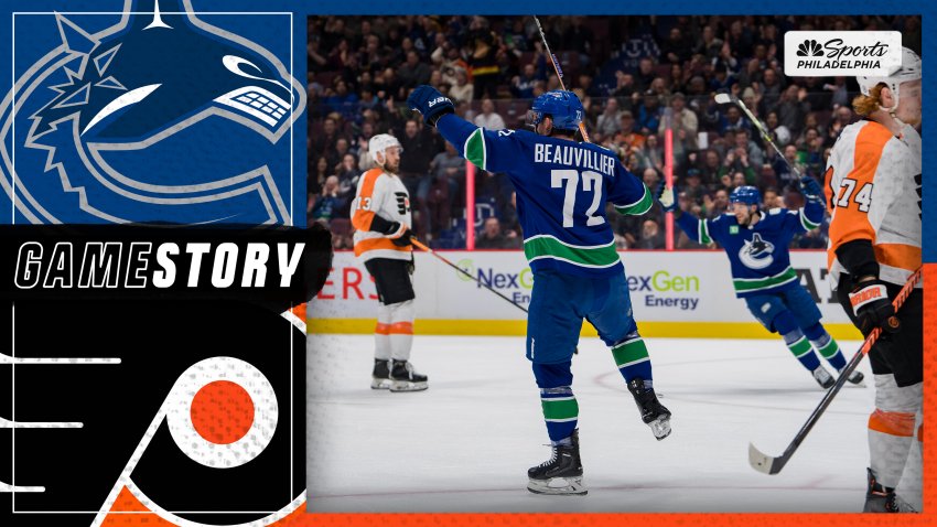 Flyers drop 4th straight, fall to Canucks, 6-2