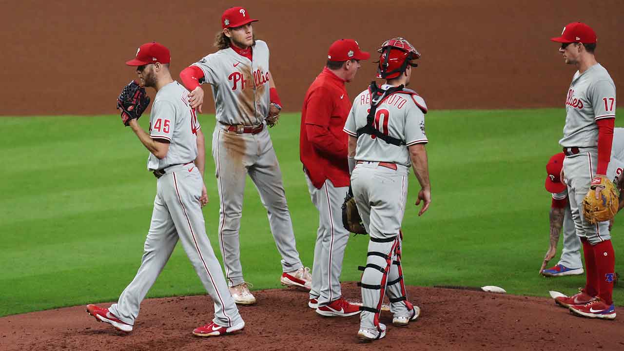 The men managing the World Series: Rob Thomson and Dusty Baker