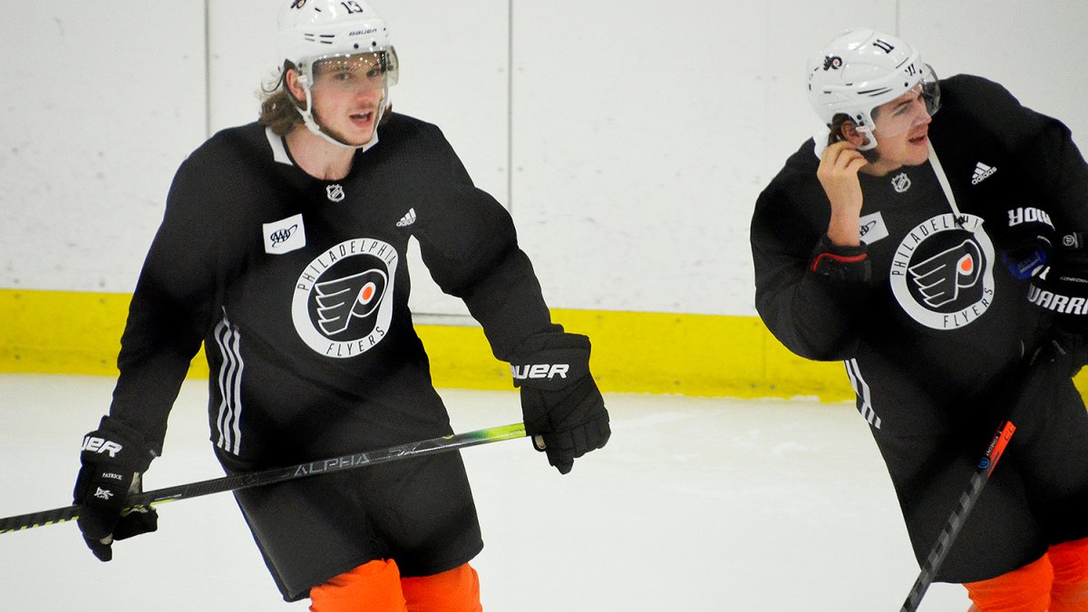 Nolan Patrick opens 2021 training camp in practice with Flyers