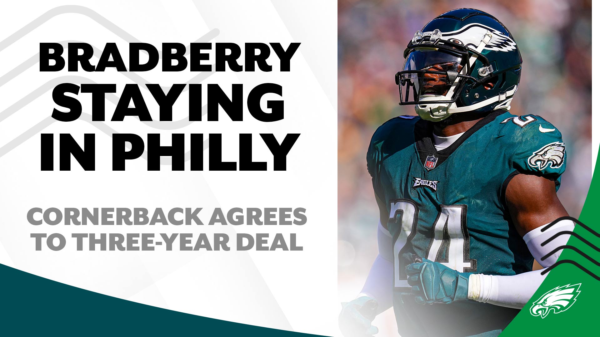 James Bradberry sticking with Eagles, agrees to three-year deal