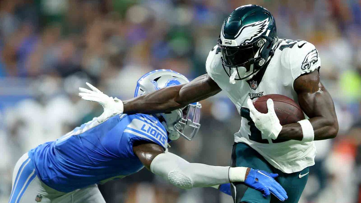 A.J. Brown turns in historic performance in Eagles debut – NBC