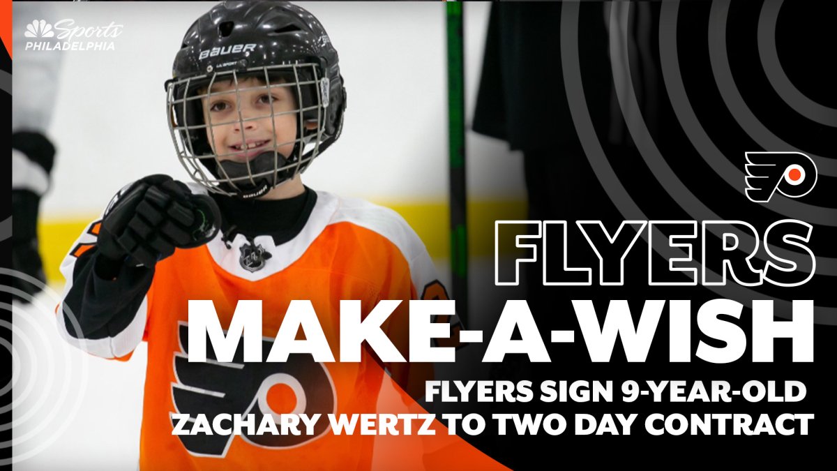 Flyers sign 9-year-old Zachary Wertz to 2-day contract – NBC