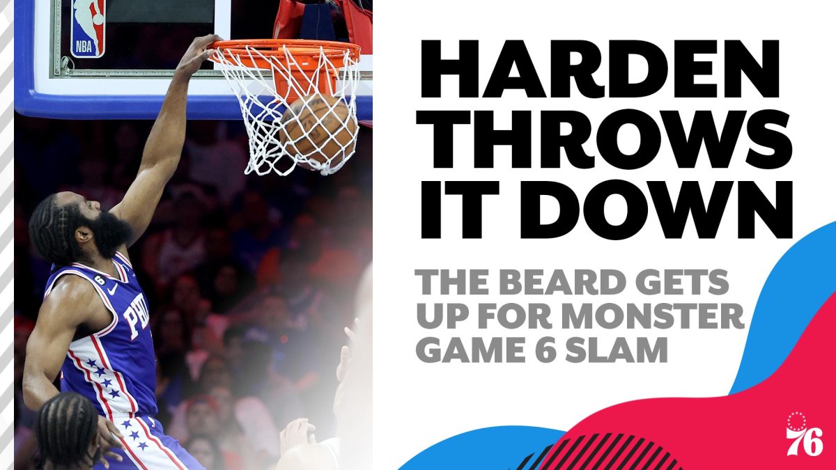 James Harden throws down a monster dunk in Game 6 vs Boston Celtics NBC Sports Philadelphia